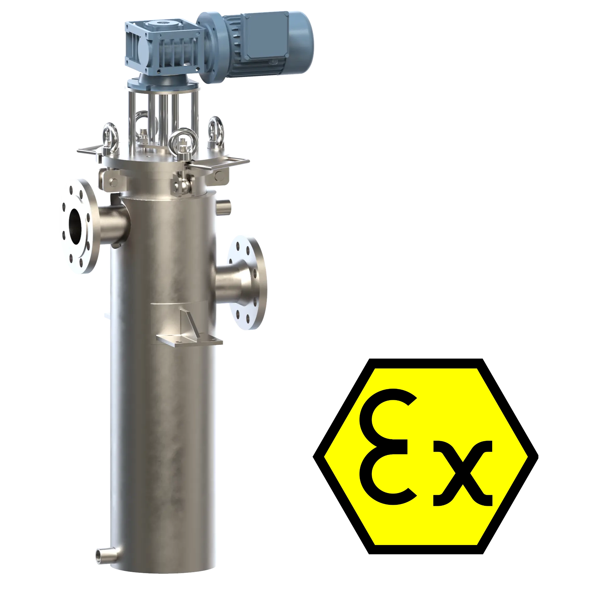 ASFD Kantenspaltfilter für Lebensmittel mit Flanschdeckel